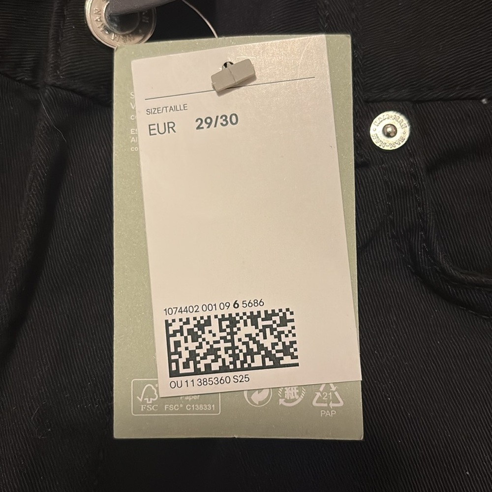 H&M Slim Fit Pants Size 29x30 - Picture 4 of 6